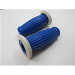 Blaue und weiße Knöpfe, Durchmesser mm. 26 für Vintage-VESPA und LAMBRETTA