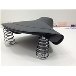 Asiento delantero completo con estructura y funda verde para VESPA 125 V30 V31T V32T V33T ALLSTATE con matrícula AQUILA CONTINENTALE de 1951 a 1953