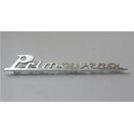 Placa trasera de aluminio con rotulación, longitud mm. 160 para VESPA 125 PRIMAVERA hasta 1974 ro 151715