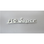 Longitud de la rotulación de la placa trasera mm. 115 para VESPA 150 SUPER en aluminio ro 121081