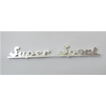 Longitud de la rotulación de la placa trasera mm. 170 para VESPA 180 SS SUPER SPORT en aluminio ro 100442 100042