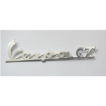 Longitud de letras de la placa frontal mm. 165 para VESPA 125 GT R GRAN TURISMO en aluminio ro 151713