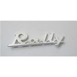 Longitud de letras de la placa frontal mm. 90 para VESPA 180 RALLY en aluminio ro 120972