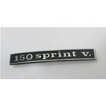 Rotulación de placa trasera de aluminio para VESPA 150 SPRINT VELOCE V. en aluminio ro 145342