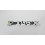 Placa lateral con inscripción para carrocería de capó para VESPA PX P 125 X en aluminio ro 181372 181327