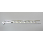 Targhetta scritta per fiancata  LAMBRETTA LI TV SPECIAL SX in alluminio lunga 210 mm r.o. 19955051 cofano laterale