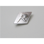 Placa frontal con inscripción únicamente del logotipo "R" para VESPA 125 GT R GRAN TURISMO