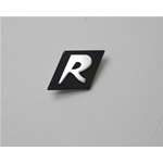 Placa "R" con fondo negro en la parte delantera para VESPA 125 GT R GRAN TURISMO ro 151716 122314