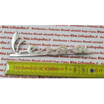 Lettrage frontal en aluminium zamak poli, longueur mm. 100 pour VESPA 50 90 SS V5SS1T V9SS1T