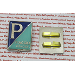 Escudo frontal esmaltado "PIAGGIO GENOVA" para VESPA 125 150 año 1955