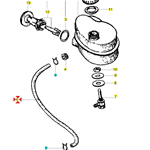 Tubo olio miscelatore per VESPA COSA T5 PX PE RALLY 125 150 180 200 rif.o. CM002311