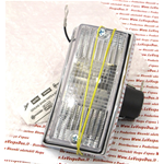 Freccia bianca anteriore destra cromata per VESPA PX PE ARCOBALENO T5 