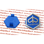 Escudo hexagonal brillante entrelazado para cono frontal VESPA PK PX ARCOBALENO T5 50 125 150 200