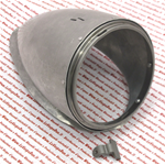 Cuerpo de faro delantero con brida para remachar diámetro 95 mm para VESPA 125 de V1T a V15T de 1948 a 1950