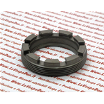 Tuerca roscada almenada 9 muescas mm 40X54X13.2 para fijación retén cojinete eje caja cambios para VESPA 160 GS 180 SS