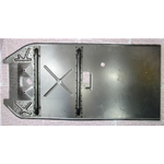 Estribo inferior para VESPA 50 90 L SPECIAL ELESTART REVIVAL NUOVA 125 PRIMAVERA ET3 de 90 cm de largo con orificio para pedal de freno