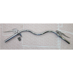 Manubrio completo cromato per VESPA 125 V30T A V33T APE AB1-2 faro basso 3 marce