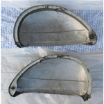 PAR DE CAPOTAS PARA VESPA PE 125 150 200 PX CON GANCHOS EXTERNOS Y SIN INTERMITENTES DERECHO + IZQUIERDO