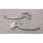 Par de manetas deportivas regulables en aluminio pulido freno y embrague con tensores de cable para VESPA 50 80 125 150 160 180 200 PX NLR SPECIAL PRIMAVERA SPRINT VBB VNB TS GS GT RALLY SS adaptables a todos los modelos