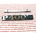 Targhetta scritta " P 400V " in alluminio per PIAGGIO APE P 400V r.o. 190592