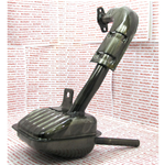 Marmitta tipo originale per VESPA 50 N L R SPECIAL 90 non omologata r.o. 137655 132106 adattabile VESPA 125 PRIMAVERA ET3 r.o. 120218 1202184 112501 100119 071108 