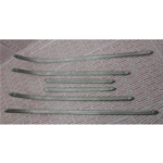 Kompletter Trittbrettleistensatz für VESPA 125 U VU1T Utility Baujahr 1953