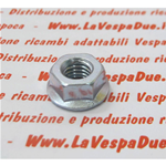 Tuerca con brida cincada de 8 mm para fijación de retrovisores y diversas aplicaciones para VESPA 50 80 90 125 150 160 180 200 varios modelos