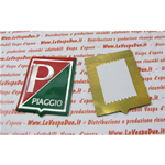 Emblem shield mm. 38x48 resinated on brass base in red green VESPA