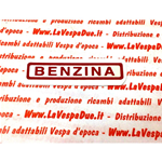 Adhesivo rojo de gasolina para VESPA con mezclador independiente VESPA 50 125 150 200 PX PK RALLY T5