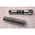 CARBONE HI-TECH Oleopneumatischer Stoßdämpfersatz vorne für VESPA 125 150 180 200 RALLY SUPER TS SPRINT GT GTR TS mit 165 mm langer verstärkter Feder