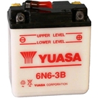 Batteria YUASA 6N6-3B 6 V volt  6 AH ampere per VESPA 125 150 HONDA CB N RS S X ENDURANCE  KAWASAKI MALAGUTI