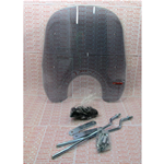 Parabrisas corto ahumado FABBRI para VESPA 80 125 150 200 PX PE desde 1978 en adelante completo con soportes adaptables a todas las PX