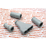 Kit Kabelverschraubungen Schutzhüllen VESPA 125 150 V30T V33T VM VN VL GS Niedriger Scheinwerfer Italienische Qualität Lenkergummis Mitteltunnel