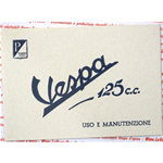 Libretto uso e manutenzione per VESPA 125 dal 1950