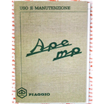 Manuale libretto uso e manutenzione per APE 600 MP  dal 1968 al 1978