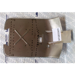 Pedana con parte di scudo per VESPA 80 125 150 200 PX PE ARCOBALENO con foro pedale freno quadrato dal 1984 in poi 