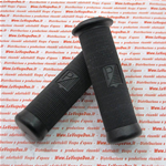 Par de puños negros punteados diámetro mm 24 para VESPA 50 NL 90 SS 125 VNB1T VNB2T VNA1T VNA2T VMA1T 150 VL3T Producto italiano ro 028151