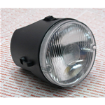 Faro completo de 2 luces con interruptor de 2 pasos y 3 posiciones, carcasa ABS negra para PIAGGIO 50 SI FL 2 ro 228999 268074