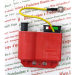 Centralina elettronica bodina DUCATI per APE P501 P601 220 prima serie contenitore rosso cavo giallo 4 innesti