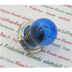Ampoule HERT S3 12 Volts 15 W bleu simple culot P26S pour lampe VESPA 50 90 NLR SPECIAL ET3 PRIMAVERA