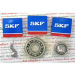 KIT COMPLETO DE 6 COJINETES PARA REVISIÓN DE MOTORES VESPA PX 125 T5 PARA MODELOS CON ANILLO DE SELLO DE EJE DE ENGRANAJE EXTERNO