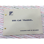 LIBRETTO USO E MANUTENZIONE E CATALOGO  PARTI DI RICAMBIO ED ACCESSORI PER SIDE CAR PIAGGIO VESPA