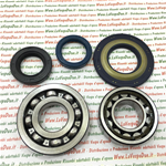 KIT CUSCINETTI E PARAOLI PER REVISIONE ALBERO MOTORE PER VESPA 180 RALLY