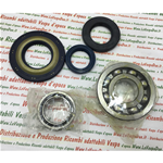 KIT CUSCINETTI E PARAOLI PER REVISIONE ALBERO MOTORE PER VESPA 125 GTR 2° / 125 TS 2° / 150 SPRINT VELOCE 2° / P125X P150X 1° SERIE  200 RALLY 2° VSE1T DAL TELAIO 33997 / P200E PX200E PX200 E 1° SERIE