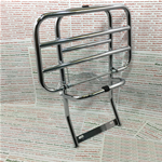 Portaequipajes trasero cromado para VESPA PX 125 T5 Pole Positioniion