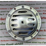 Clacson corrente alternata 6 volt 15/18 watt diametro mm 72 per ciclomotori PIAGGIO CIAO NI EI VI INNOCENTI LAMBRETTA D LD dal 1957 MOTOM MINARELLI MORINI MOSQUITO AQUILOTTO VELOSOLEX LEGNANO  veicoli senza frecce