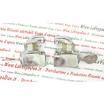 KIT DE CIERRE ANTIRROBO DE ALUMINIO CROMADO PARA CAPÓS LATERALES PARA VESPA 80 125 150 160 180 200 GS SS PX PE GT GTR TS SUPER GL SPRINT / VELOCE