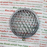 Cadre de phare chromé avec grille de protection en pierre de 95 mm de diamètre type 6 six jours pour VESPA 125 V1T à V15T V30T à V33T VU1T HOFFMANN