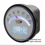 Contachilometri contagiri SIP 50000910 2.0 per LAMBRETTA 125 150 LI TV 175  quadrante bianco LCD bianco  20 funzioni digitale analogico