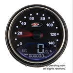 Speedometer rev counter SIP 50001100 2.0 stainless steel frame VESPA 50 125 PK S SS AUTOMATICA black dial digital analog functions